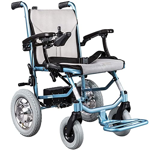 Lightweight Wheelchair, elektrisch, klappbar, leicht, 18 kg, Sitzbreite, 45 cm, abnehmbarer Lithium-Akku, Mobility-Stuhl, Motorisierte Räder, Handschiene, verstellbar, 3 FI