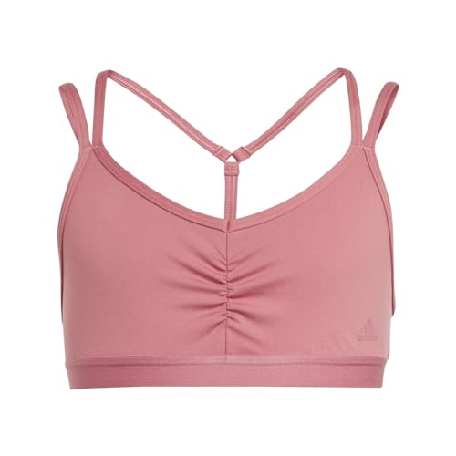 adidas Mädchen Sport-BH G Yoga ESS Bra, Pink Strata, IC0332, 164