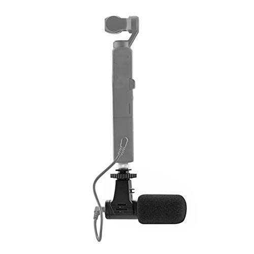 Videoaufnahmemikrofon, 3,5-mm-Stereokondensator-Nierenmikrofonkamera Externe Mikrofonaufzeichnung Geeignet für OSMO Pocket 2 und andere Geräte