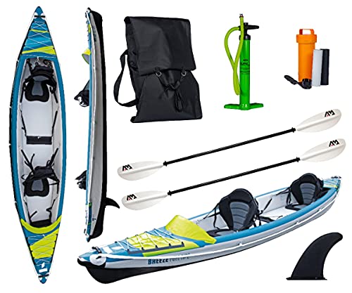 Wassersport TAHE 21 Kayak AIR Breeze Full HP2 Inflatable Kanau Tourenkajak 2 Personen mit 2X Paddel 410cm