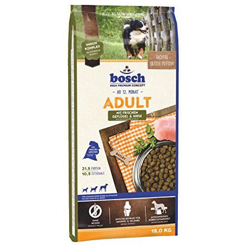 Bosch Adult Geflügel & Hirse Trockenfutter für Hunde. Eine heathly ausgewogenen Lebensmittel für Ihren Hund