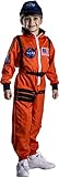 Dress Up America Astronautenkostüm für Kinder – NASA-Raumanzug in Orange für Jungen und Mädchen