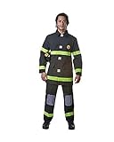 Dress Up America Feuerwehrmann-Kostüm für Erwachsene – Feuerwehrmann-Verkleidungsset