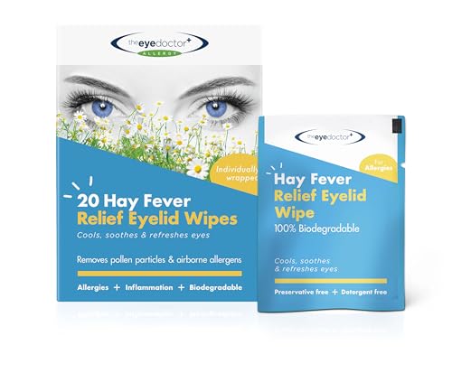 The Eye Doctor Augenlidtücher Lindern Heuschnupfen - 200 Einmaltücher Gegen Allergien Und Heuschnupfen - Entzündete, Tränende Und Juckende Augen