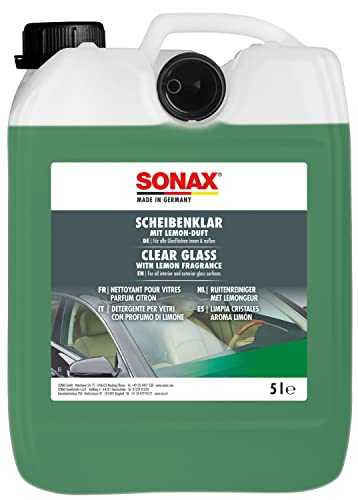SONAX ScheibenKlar (5 Liter) zum Entfernen von Silikon-, Öl- und Insektenverschmutzungen von Fahrzeugscheiben und Scheinwerfern. | Art-Nr. 03385050