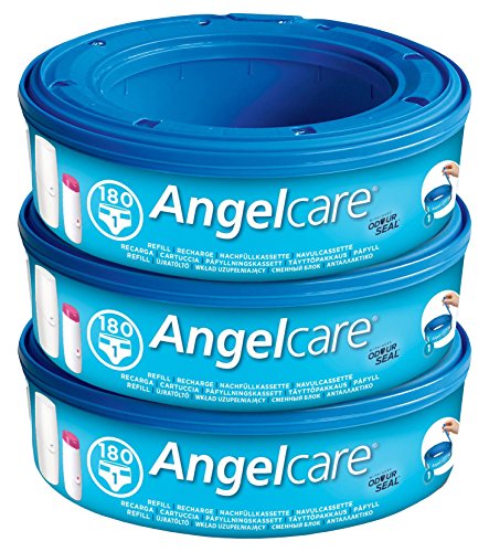 Angelcare AR8003-DE 3er-Pack Nachfüllkassette Plus, blau