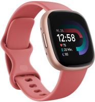 Fitbit Versa 4 Fitness-Smartwatch, Sand/Copper Rose