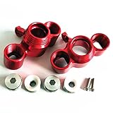CrazyRacer Aluminum Front Axle Carrier Steering Block Red for Arrma 1/8 Kraton Outcast Notorious 6S AR330403 AR330505