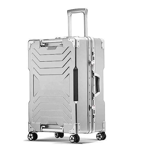 POCHY praktisch Koffer Koffer mit Rollen, leichtes Gepäck, Kratzfest, großes Fassungsvermögen, Handgepäck für Reisekoffer leicht zu bewegen