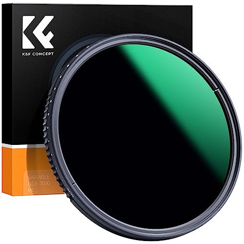 K&F Concept 77MM ND8-ND2000 (3-11stop) Einstellbares ND-Filter-Kameraobjektiv Variable Neutral Density Mit Multi-Resistant-Beschichtung für Kameraobjektive