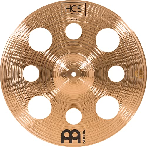 Meinl Cymbals 16" Trash Crash mit Löchern - HCS Traditional Finish Bronze für Drum-Set, Made in Germany, 2 Jahre Garantie (HCSB16TRC)
