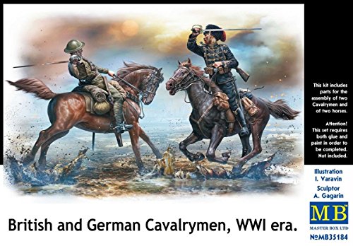 Master Box Ltd. MB35184 Figuren British and German cavalrymen,WWI era