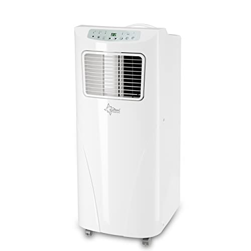 Mobiles lokales Klimagerät Fresh 9.000 Eco R290 | geeignet für Räume bis 34 m2 | inkl. Abluftschlauch | Kühler und Entfeuchter mit ökologischem Kühlmittel R290 | 9.000 BTU/h | Suntec Wellness