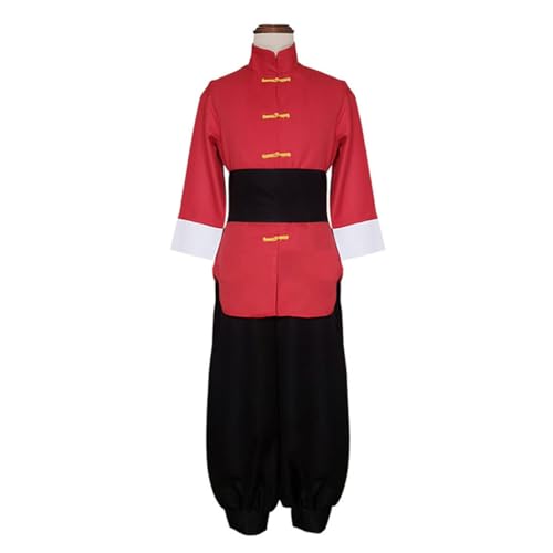 Bubels Anime Ranma Cosplay Kostüm Top Hosen Outfit Halloween Uniform Set,Men-M