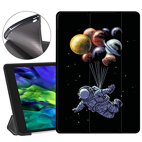 LTLJX Schutzhülle für iPad Pro 27,9 cm (11 Zoll) 2020, schlanke Silikonhülle, automatische Sleep/Wake-Hülle mit Standfunktion, Anti-Fallschutz, Astronautenmuster 1