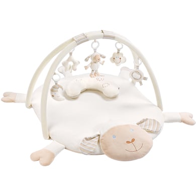 Fehn 154580 3-D-Activity-Decke Schaf / Spielbogen mit 5 abnehmbaren Spielzeugen für Babys Spiel & Spaß von Geburt an / Maße: 90x75cm