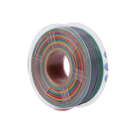 Rainbow Pla Filament 1,75 Mm Farbverlauf 3D-Drucker Regenbogen Filament Mischfarbe FDM Filament EIN Tablett Aus Mehrfarbendruck PLA1 Kilogramm Spulendruckmaterial Filament Buntes Filament