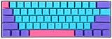 BOYI 61 Mini-Tastatur, Hot Swappable, mechanische Tastatur, Boyi, kabelgebunden, 60 % Cherry MX Blue Switch, mechanische Gaming-Tastenkappen, NKRO programmierbare Typ-C Gaming-Tastatur für Mac Windows, Joker Farbversion