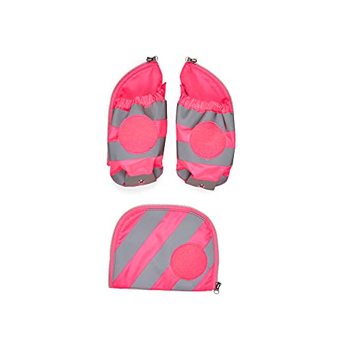 ergobag Seitentaschen Zip-Set mit Reflektorstreifen - - Pink - Pink,M
