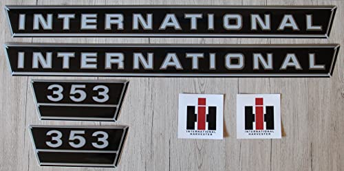 IHC/Mc Cormick Aufkleber international 353 Silber Logo Emblem Sticker Label Set groß