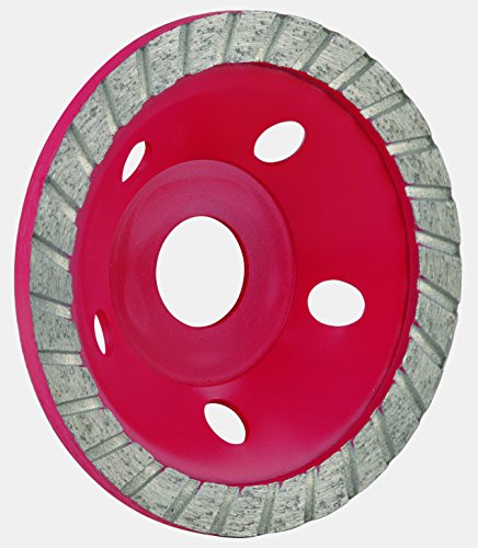 OX Tools TK100/22 Spectrum Superior Turbo Cup Grinding Disc-100/22.23mm Diamond Blade, rot, 100/22.23 mm