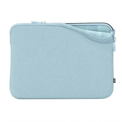 MW Laptop Hülle Kompatibel mit Apple Macbook Pro 13 - Laptop Hülle 13 Zoll mit weichem gepolstertem Memory Foam - Laptop Schutzhülle mit Reißverschluss und kratzfester Innenseite- Seasons (Himmelblau)