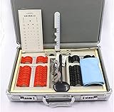 HDGRNCC 104-teiliges Testlinsen-Set Mit Messbrillen-Testrahmen, Optische Linse, Optometrie-Felgenkoffer, Beweisbox, Aluminium-Felgen-Kit.