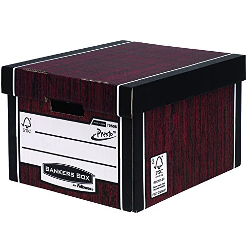 Bankers Box Premium Standard Archivbox (Presto System) 1 Stück Holzoptik