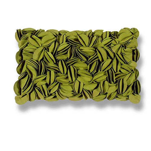 Pad - Kissenhülle - Kissenbezug - Zierkisssen - Dorothy - Applikationen - Green - / grün - 30 x 50 cm