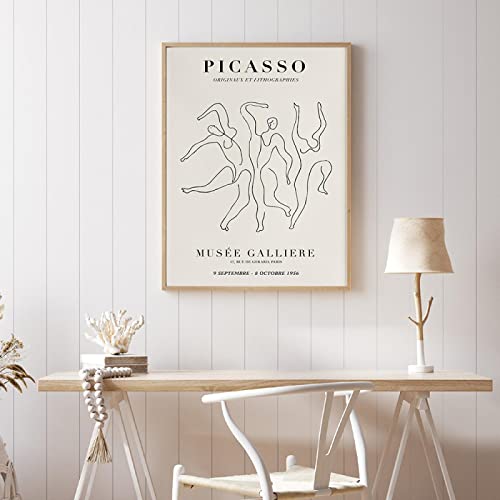 Abstrakte Picasso-Wandkunst auf Leinwand, nordische Poster und Drucke, Ausstellung, Wandbilder, Wohnzimmerdekoration, 50 x 70 cm, rahmenlos