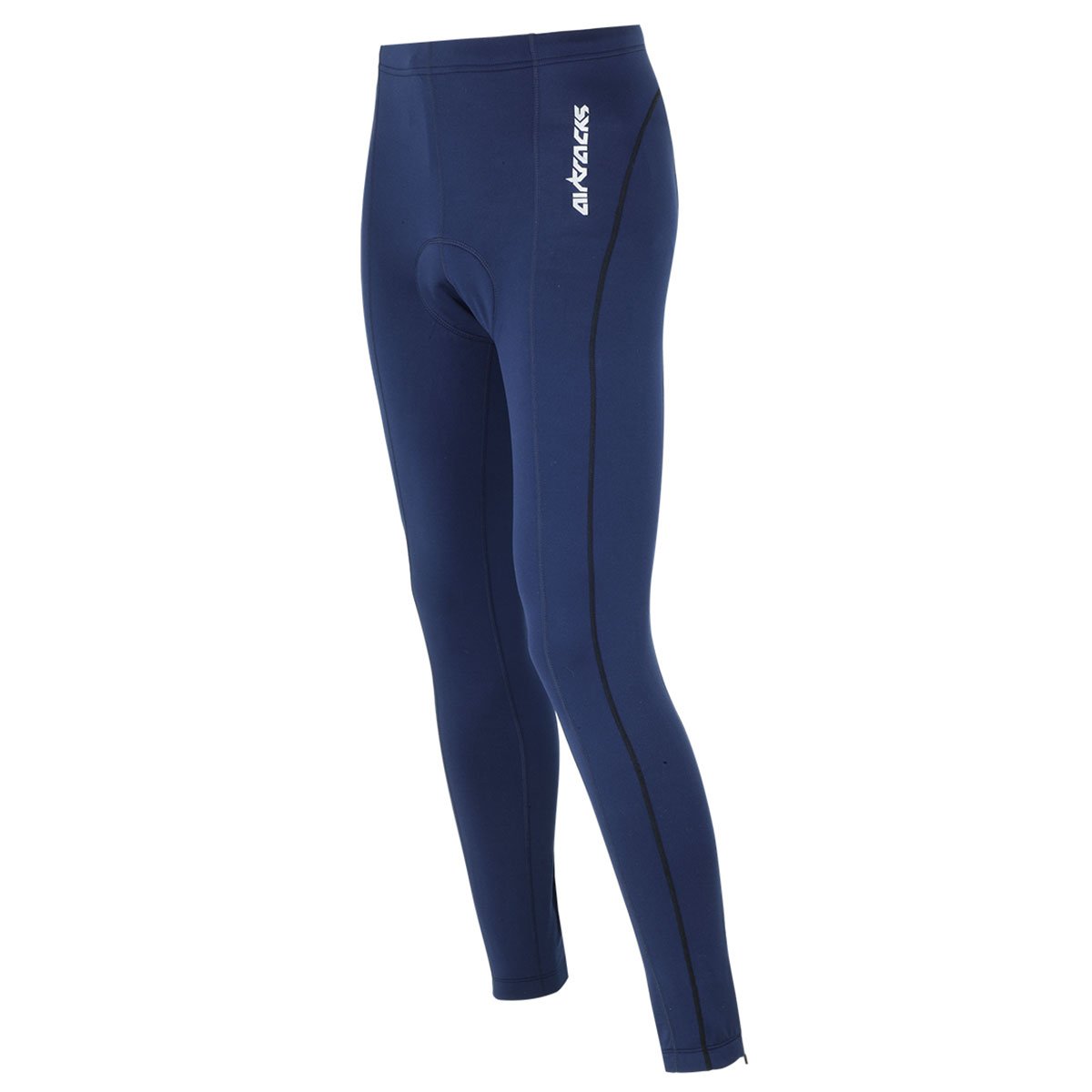 Airtracks Fahrradhose Lang/Radhose/Radlerhose / 3D Coolmax Sitzpolster/Reflektoren/Atmungsaktiv/Zip - Navy - XXXL