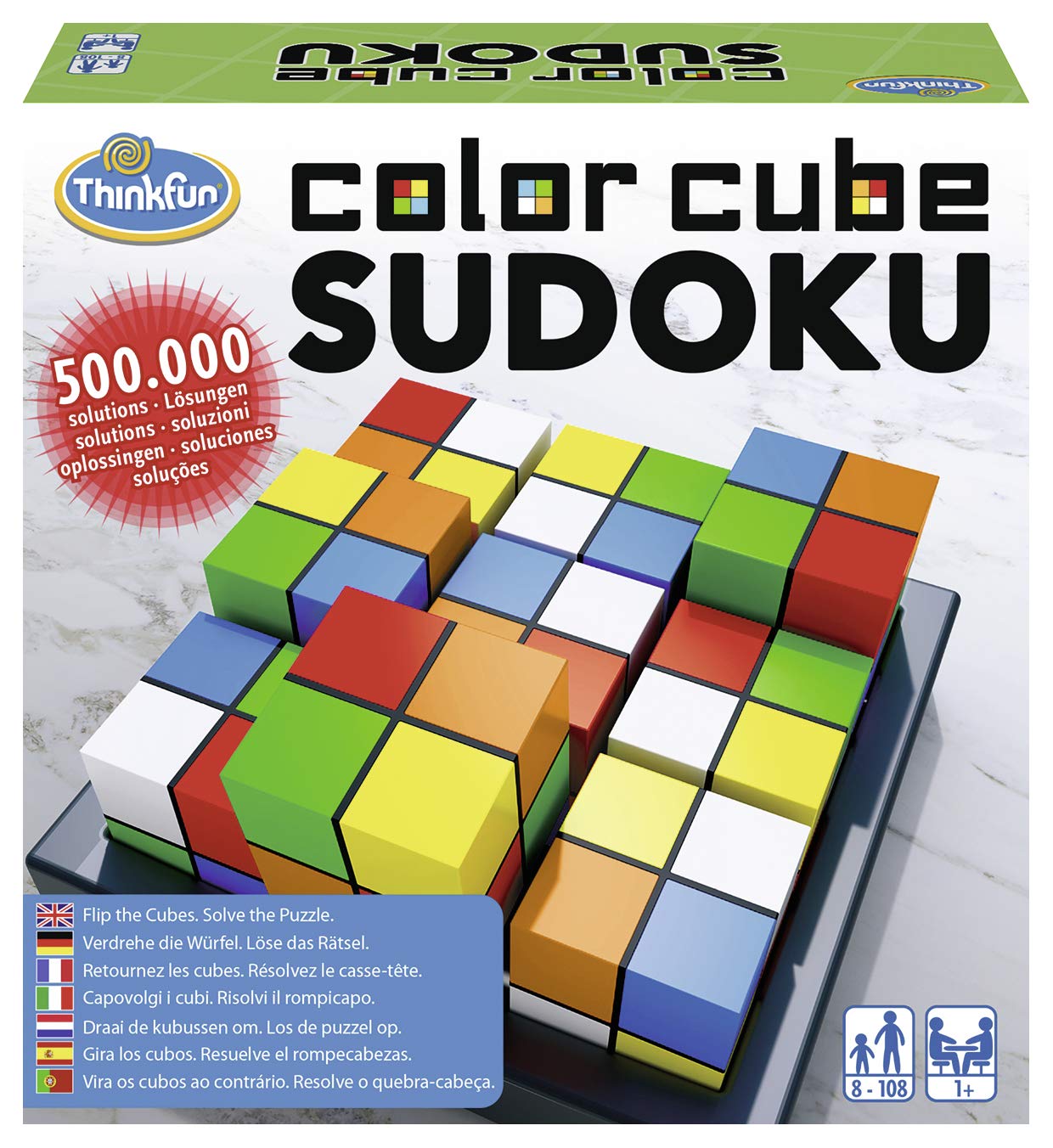 ThinkFun 76342 - Color Cube Sudoku, 8 Jahre to 99 Jahre