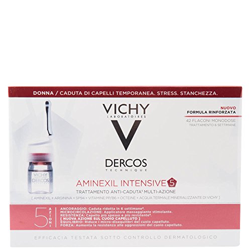 L'OREAL Vichy Dercos Aminexil Intensive gegen Haarausfall, für Damen, 42 Einzeldosen