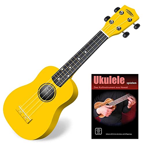 Classic Cantabile US-100 YE Sopran-Ukulele Gelb SET inkl. Lernheft