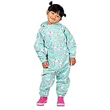 Jan & Jul Waterproof Play-Suit for Baby Toddler Rain-wear Girl (Puddle-Dry: Unicorn, 2T)