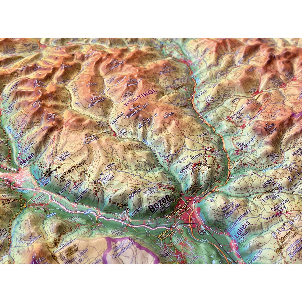 Georelief 3D Reliefkarte Tirol 2