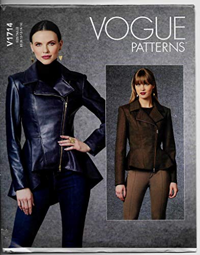 Vogue Misses Jacket Patterns V1714B5 Damenjacke, weiß, B5 (8-10-12-14-16)