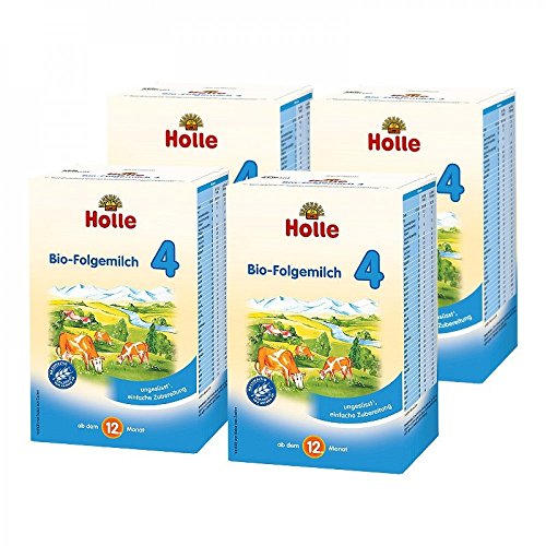 Holle Bio-Folgemilch 4, ab dem 12. Monat, 4er Pack (4 x 600 g)