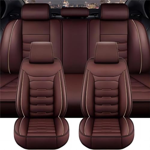 POWRZ Auto Schonbezug Set Kompatibel für Ford F150(4door) 2011-2024, Autositzbezüge Sitzschoner für Vordersitze und Rücksitze,Coffee