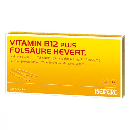 Vitamin B12 plus Folsäure Hevert Ampullen, 10 St. Ampullen