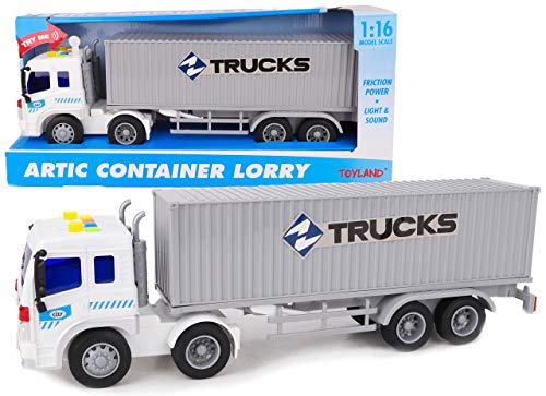 Toyland® 40cm Container-LKW-Spielzeug mit Lichtern und Sound - Jungenfahrzeuge