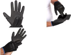 Hygostar Touchscreen Handschuh BLACK ACE TOUCH PU-Beschichtung, schwarz, Größe M