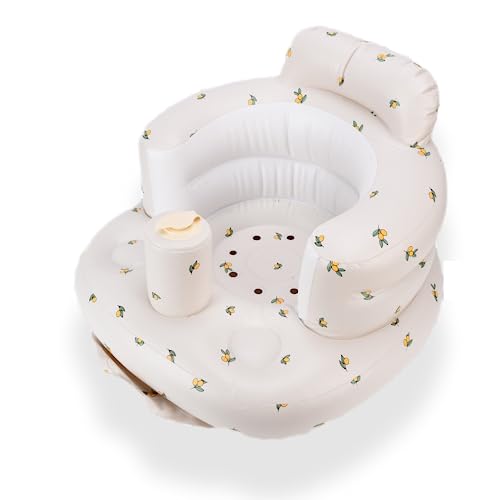 Aufblasbarer Baby-Sitz, Moderner Aufblasbarer PVC-Babystuhl, Multifunktionaler Baby-PVC-aufblasbarer Wirbelsäulenschutz-Badezimmer-Sofa, der Essens-Abendessen-Stuhl Lernt(#1)
