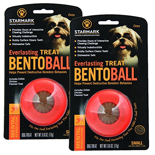 StarMark Everlasting Belohnungsbälle, klein, Puzzle-Spielzeug für Hunde unter 6,8 kg, 2 Stück