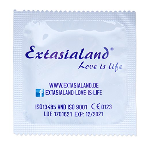 Extasialand Markenkondome 1000 Kondome glatt und transparent im praktischen Sparpack Präservative