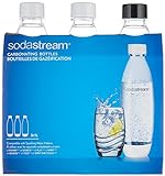 SodaStream Verschmolzene Flaschen für Source, Play, Power, Spirit, Fizzi und Genesis Carbonator, 1 Liter, 3er-Pack (3 x 1 l)