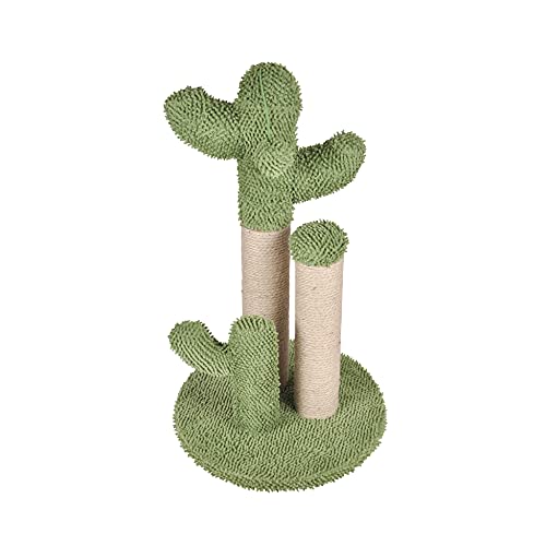 Katzen Kratzbaum Kaktus Katzenspielzeug Katzenkratzbaum Cactus Plüsch Sisal Spielzeug Kratzsäule für Kätzchen Kletterbaum Kratzstamm