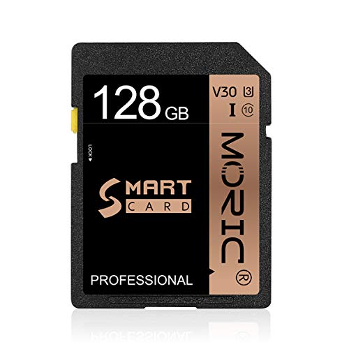 128 GB SD-Karte, Speicherkarte, schnelle Geschwindigkeit, Sicherheit, digitale Flash-Speicherkarte, Klasse 10, für Kamera, Videographen und Vlogger und SD-Karten-kompatible Geräte (128 GB)