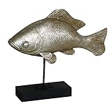 Exner Tabletop Fisch Polyresin, silber, H ca. 26 cm