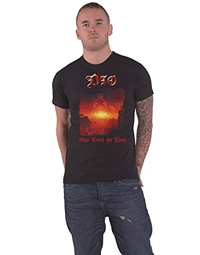 Dio T Shirt The Last In Line Band Logo Nue offiziell Herren Schwarz
